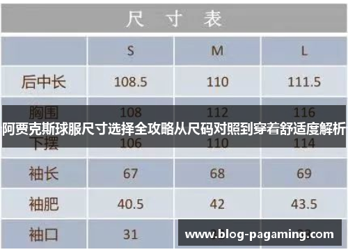 阿贾克斯球服尺寸选择全攻略从尺码对照到穿着舒适度解析 阿贾克斯球服尺寸选择全攻略从尺码对照到穿着舒适度解析