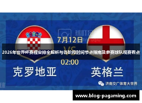 2026年世界杯赛程安排全解析与各阶段时间节点指南及参赛球队观赛看点